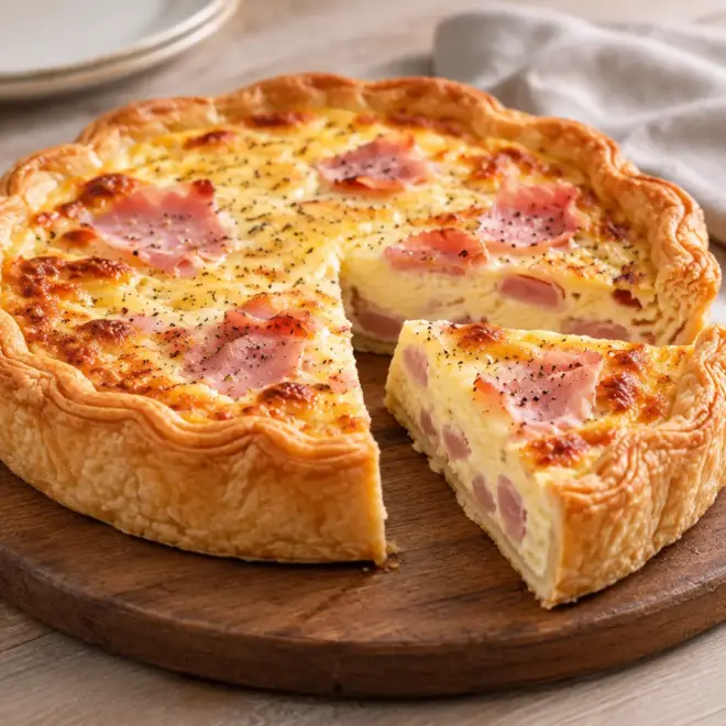 Quiche jambon fromage facile et fondante