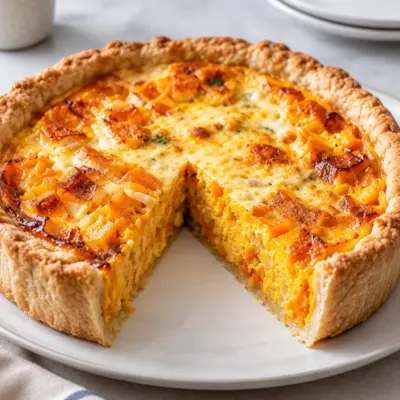 Quiche au potimarron fondante et gratinée