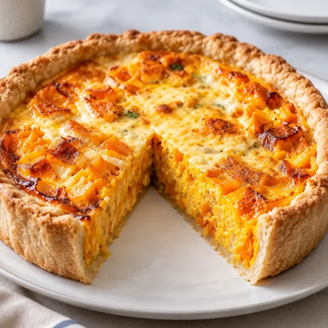 Quiche au potimarron fondante et gratinée