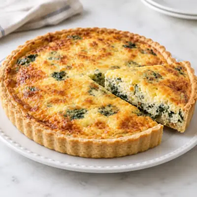 Quiche aux épinards recette facile et fondante