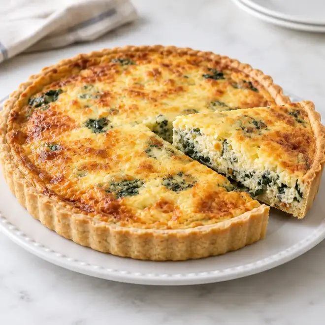Quiche aux épinards recette facile et fondante