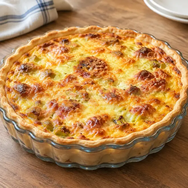 Quiche aux poireaux : recette fondante et dorée