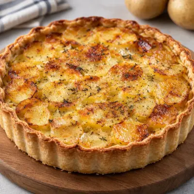 Quiche aux pommes de terre facile et fondante