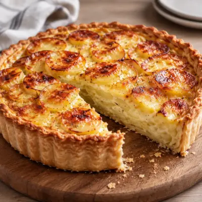 Quiche aux pommes de terre facile et fondante