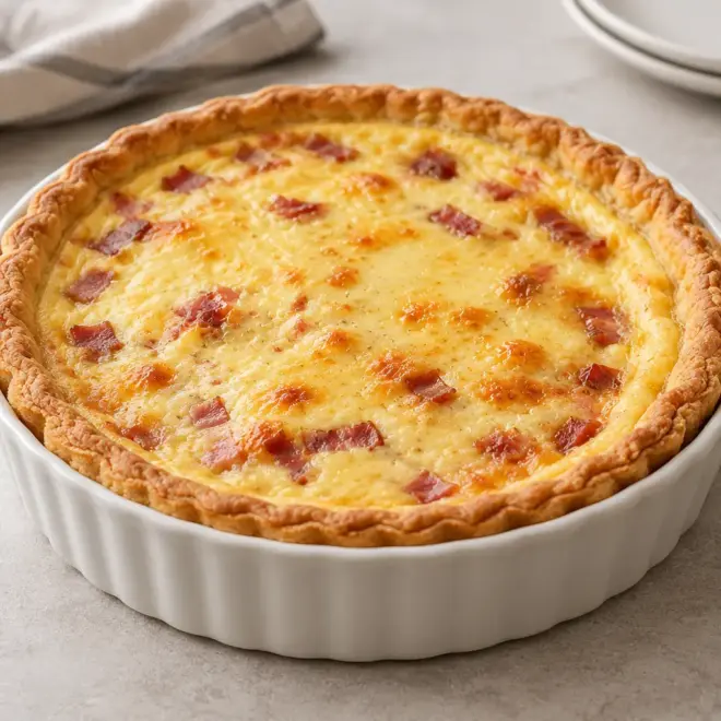 Quiche lorraine facile et crémeuse