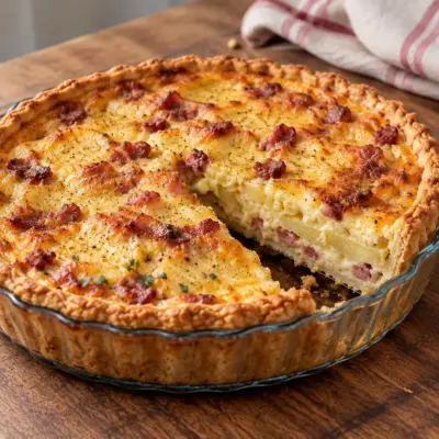 Quiche pommes de terre facile et gratinée
