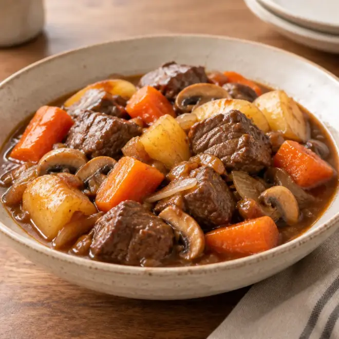 Ragoût de bœuf facile aux carottes et pommes de terre