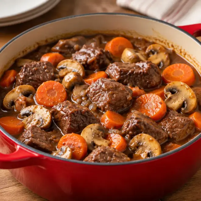Ragoût de bœuf recette facile en cocotte