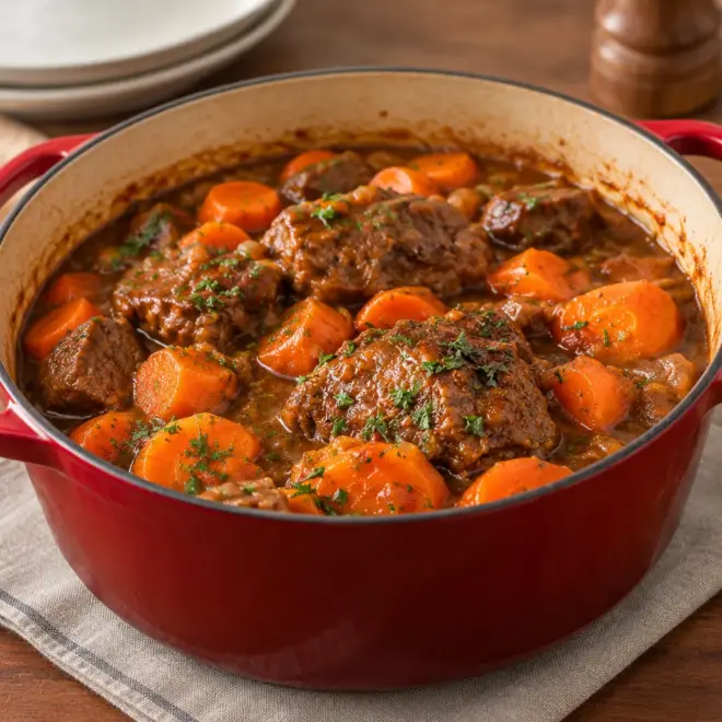 Ragoût de bœuf recette en cocotte facile