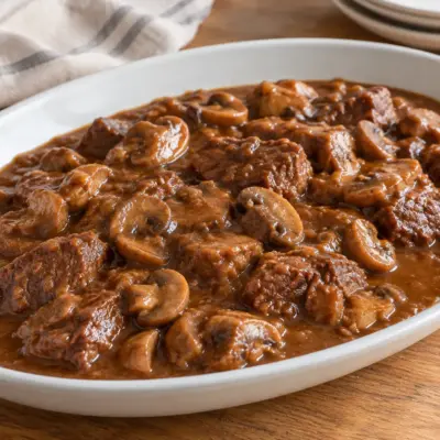 Ragoût de bœuf aux champignons facile