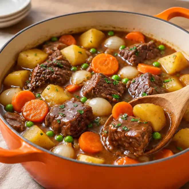 Ragoût de bœuf : recette facile en cocotte