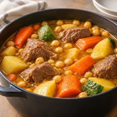 Ragoût de bœuf facile aux pois chiches