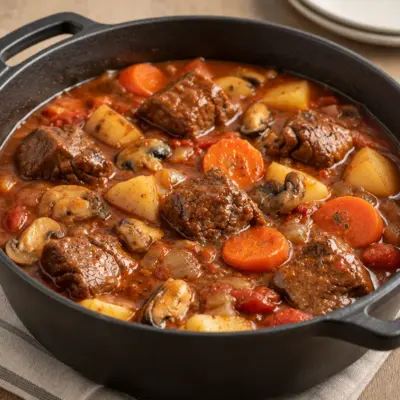Ragoût de bœuf facile en cocotte