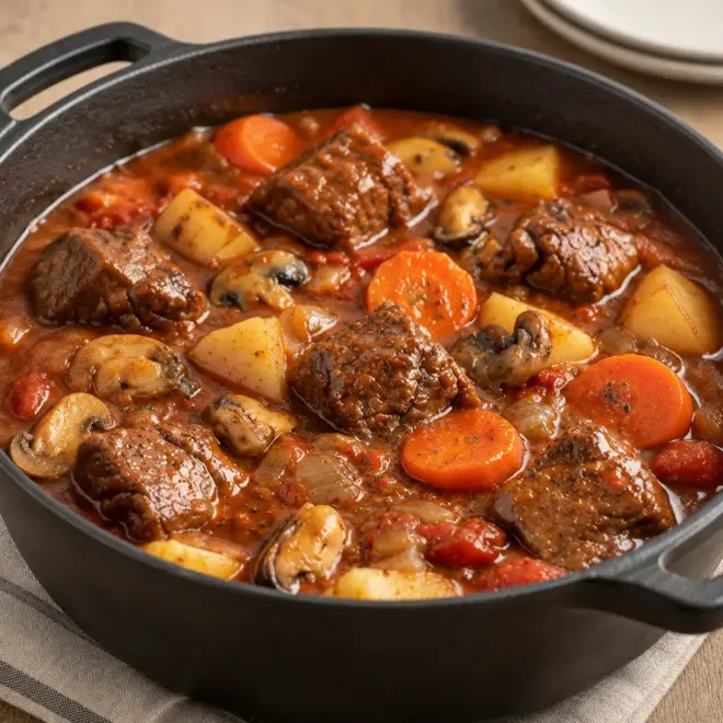 Ragoût de bœuf facile en cocotte