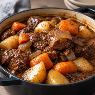 Ragoût de bœuf facile en cocotte