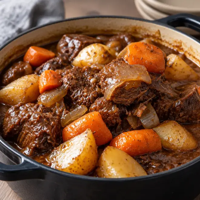 Ragoût de bœuf facile en cocotte