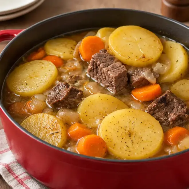Ragoût de bœuf : recette familiale en cocotte