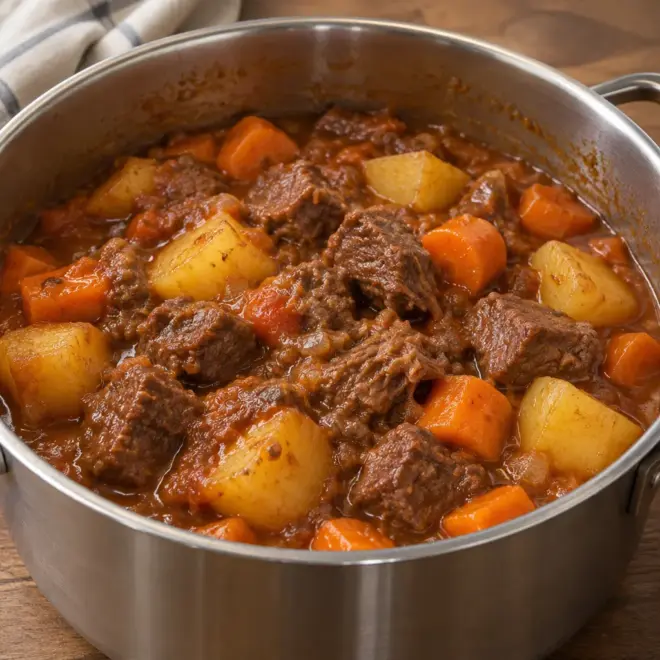 Ragoût de bœuf recette fondante aux légumes