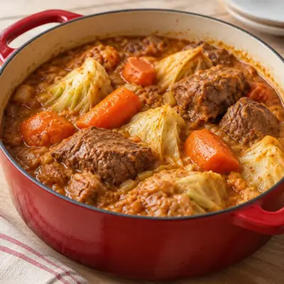 Ragoût de bœuf : recette fondante en cocotte