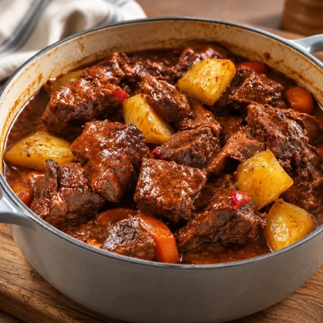 Ragoût de bœuf rustique facile et fondant
