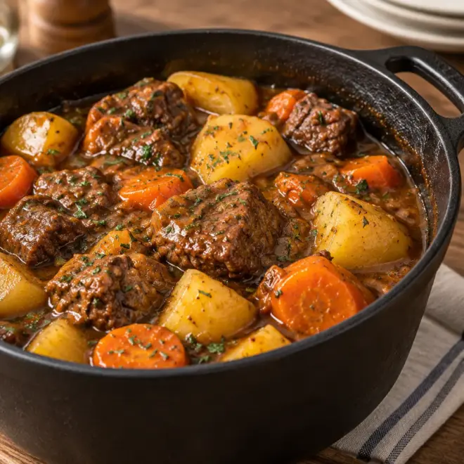 Ragoût de bœuf facile en cocotte