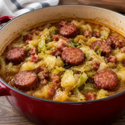 Ragoût de chou vert : recette facile en cocotte