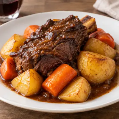 Ragoût de côtes de bœuf braisées facile