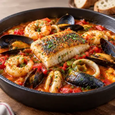 Ragoût de fruits de mer facile et méditerranéen