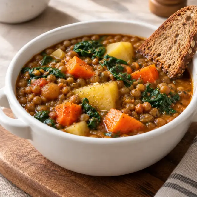 Ragoût de lentilles facile aux légumes