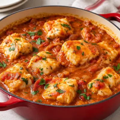 Ragoût de poisson à la tomate facile