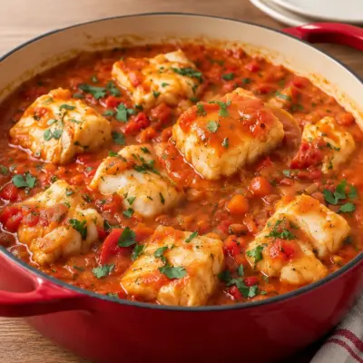 Ragoût de poisson à la tomate facile et fondant