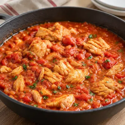 Ragoût de poulet recette facile et familial