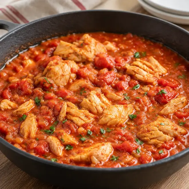 Ragoût de poulet recette facile et familial