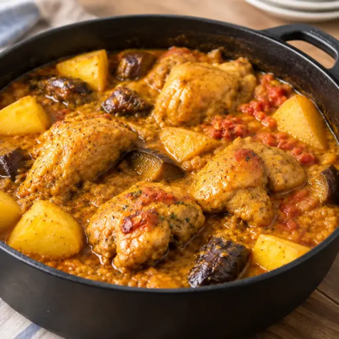 Ragoût de poulet facile en cocotte