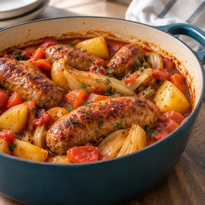Ragoût de saucisses au fenouil facile