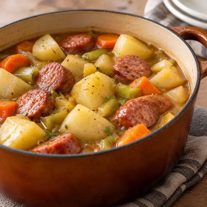 Ragoût de saucisses facile en cocotte