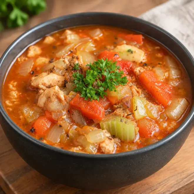 Ragoût de tomates au poulet facile en cocotte