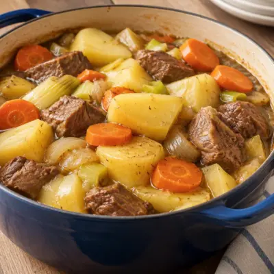 Ragoût de bœuf, recette familiale en cocotte