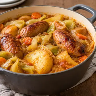 Ragoût de saucisses facile en cocotte