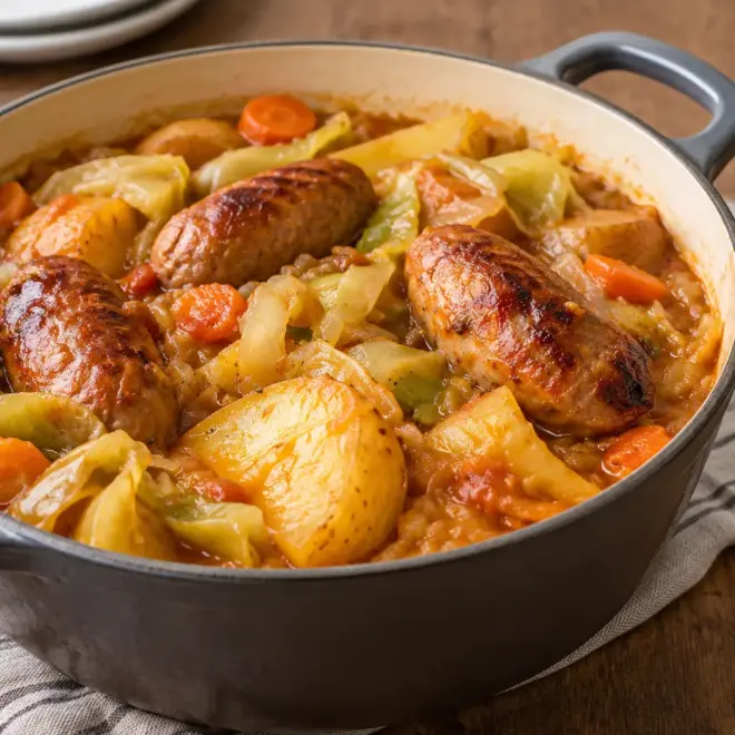 Ragoût de saucisses facile en cocotte