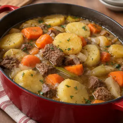 Recette baeckeoffe de bœuf fondant en cocotte