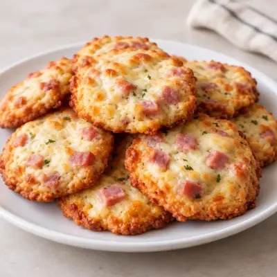 Recette biscuits jambon fromage dorés et moelleux