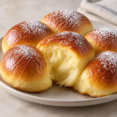 Recette brioches dorées, mie filante maison