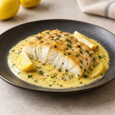 Recette cabillaud crème citronnée facile