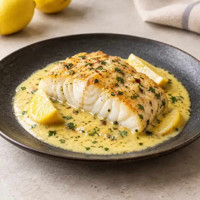 Recette cabillaud crème citronnée facile