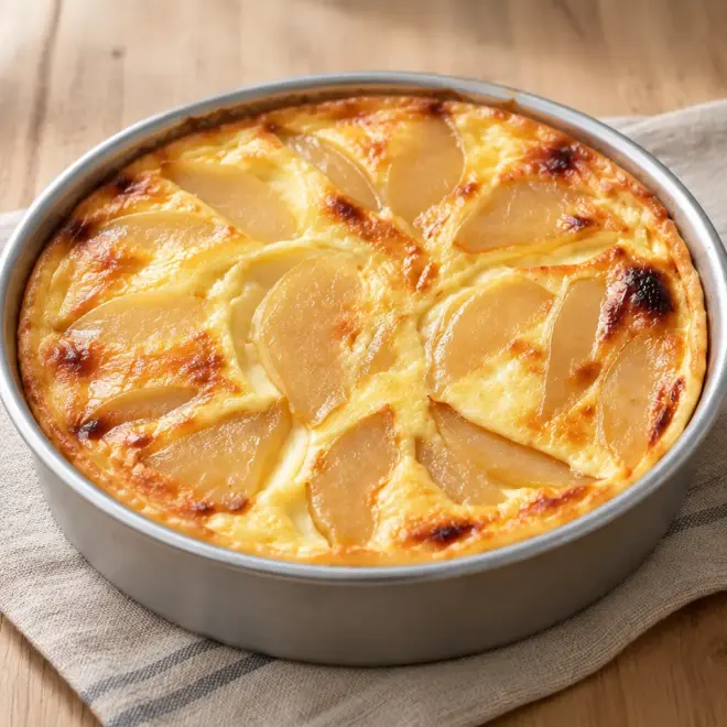 Recette clafoutis aux poires moelleux