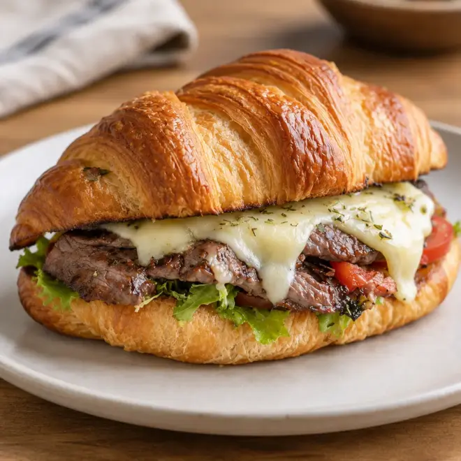 Recette croissant au steak facile et fondant
