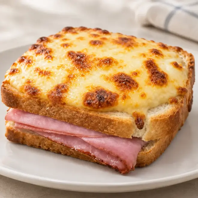 Recette croque-monsieur gratiné à la béchamel