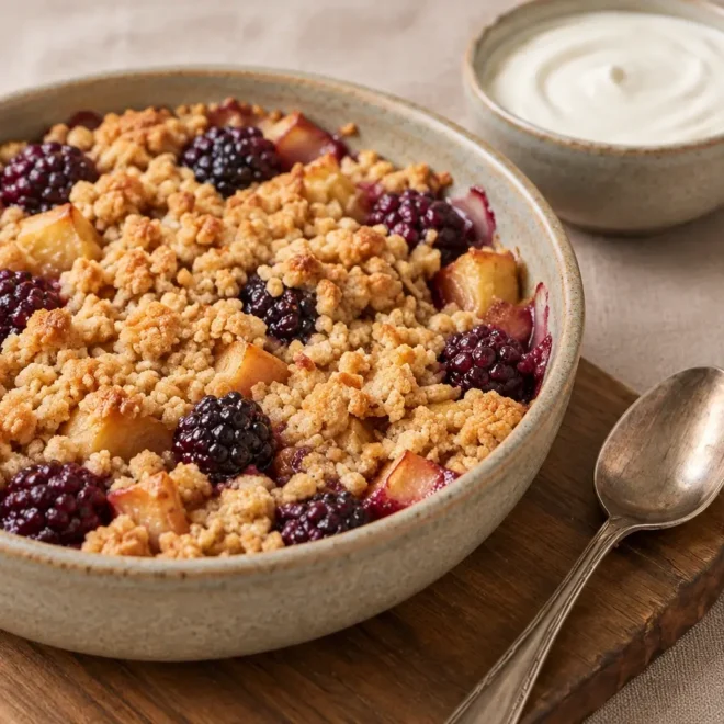 Recette crumble pommes mûres facile et croustillant
