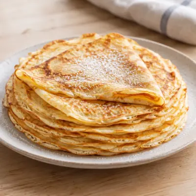 Recette de crêpes fines et souples à la vanille